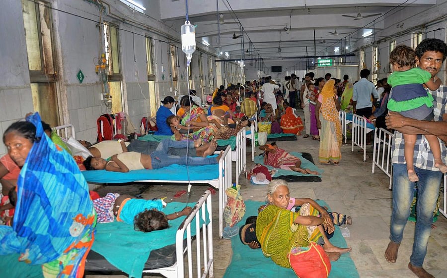 "Both Central and state government are responsible for children's deaths as they failed to provide food and nutrients to the children who died because of malnutrition. They are the real culprits," Vishwam (PTI File Photo)