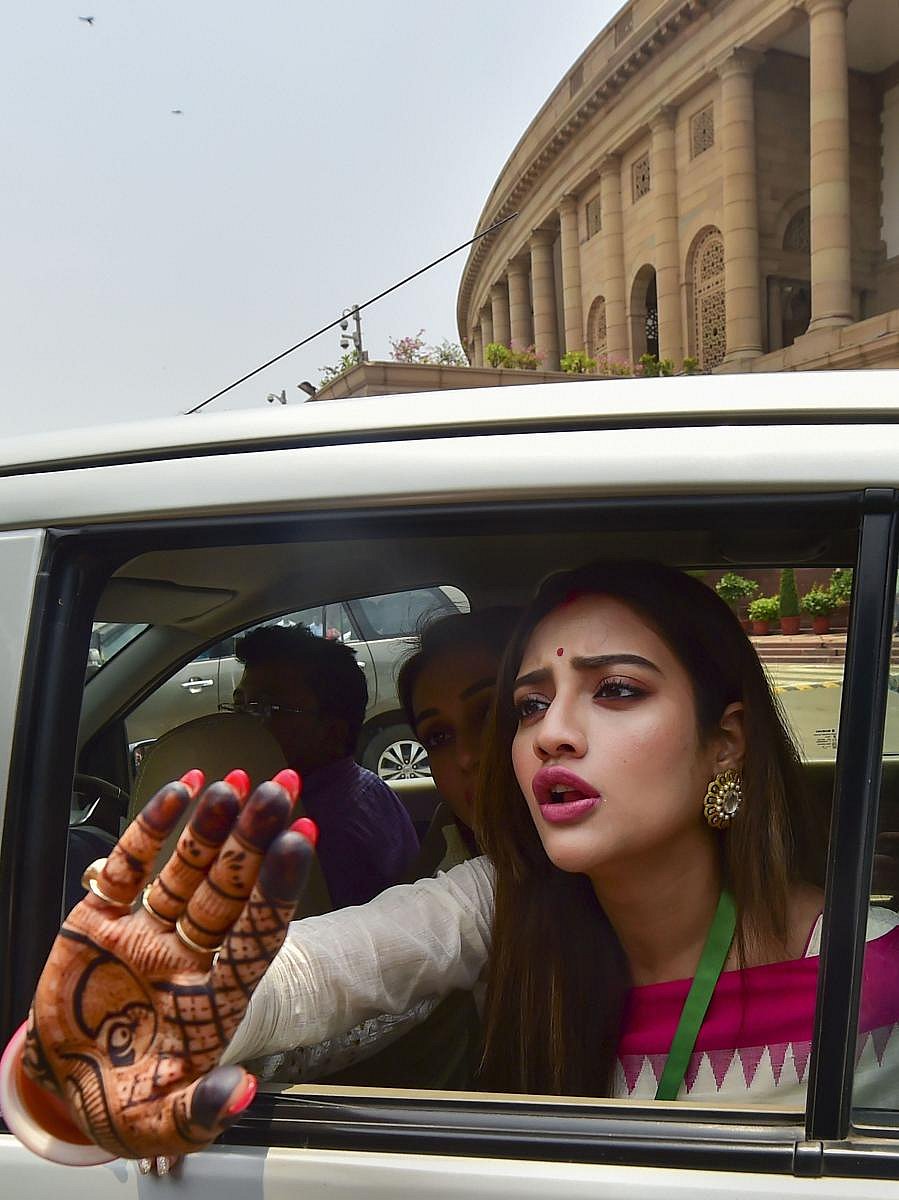 Jahan, 29, married businessman Nikhil Jain at a ceremony in Turkey earlier in June and took oath a few days later. (PTI Photo)