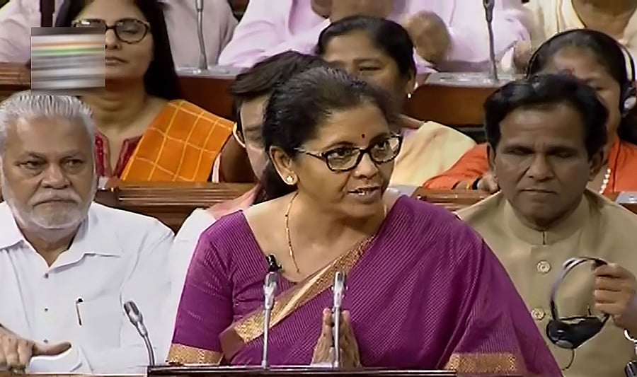  Finance Minister Nirmala Sitharaman Friday raised cess on petrol and diesel by Re 1 per litre, while customs duty on gold was also increased to 12.5 per cent from existing 10 per cent. (PTI Photo)