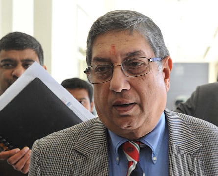 With BCCI re-confirming N Srinivasan's nomination to the post of ICC chairman, the issue of his appointment alongwith the 2015 World Cup will form the core agenda in the annual conference week of the world body in Melbourne starting June 24. DH file photo