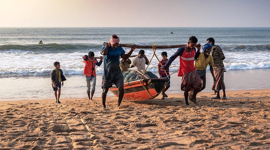 Six of the 31 fishermen, who had gone missing in the Bay of Bengal after venturing into deep waters despite weather warnings four days ago. (File Photo)