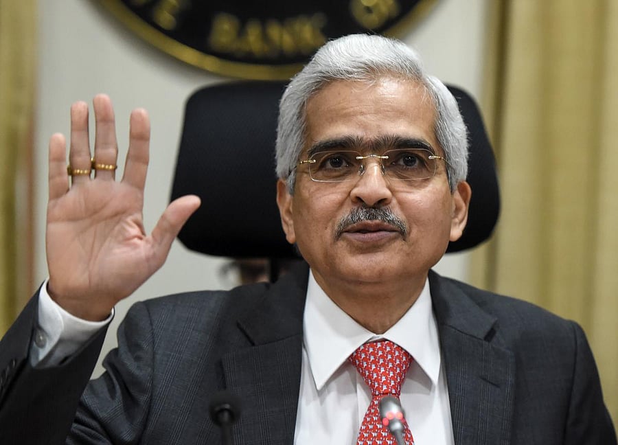 File picture of RBI Governor Shaktikanta Das. Photo credit: AFP