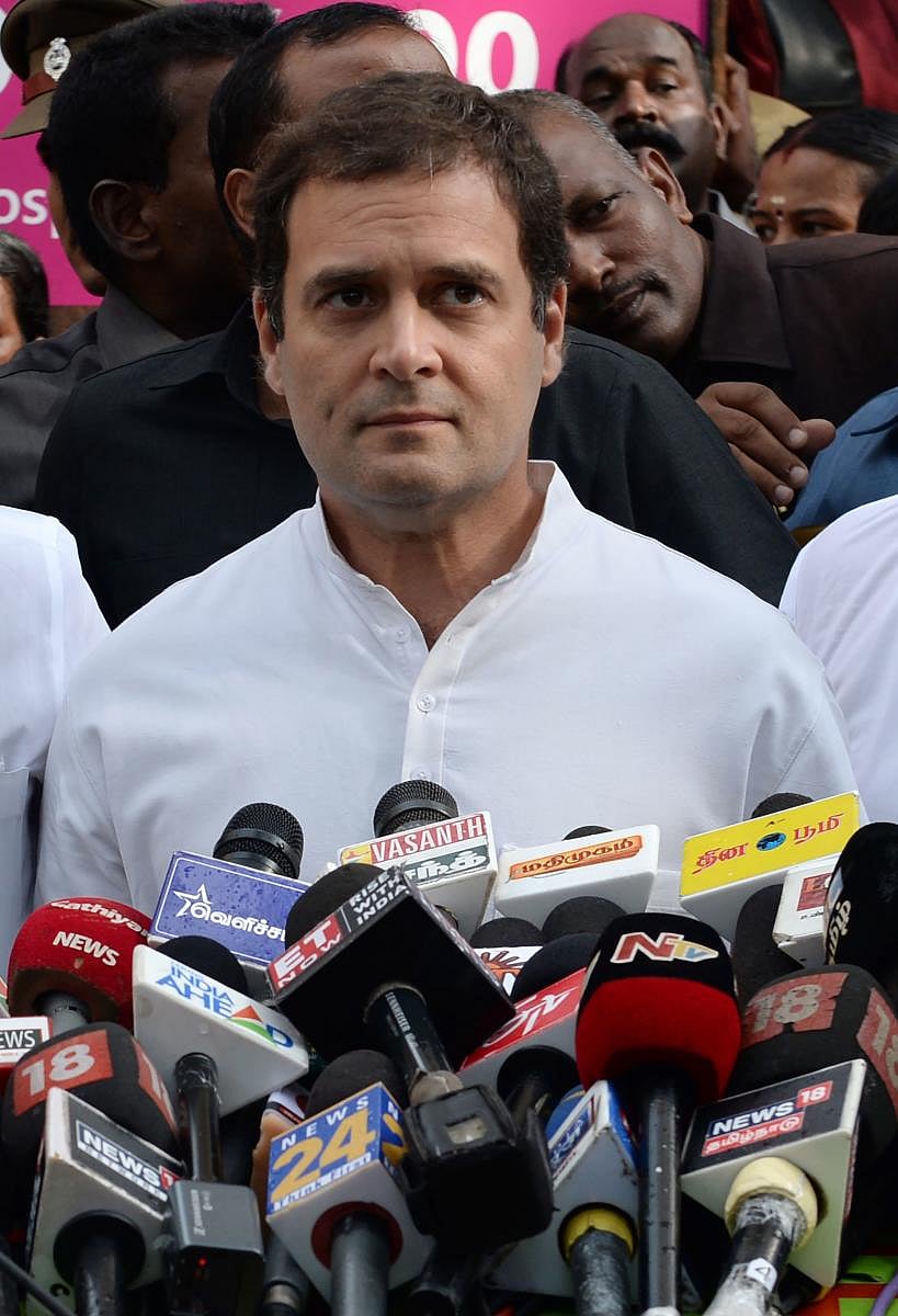 Congress leader Rahul Gandhi on Monday condoled the death of 29 passengers in a bus accident in Uttar Pradesh. (PTI Photo)