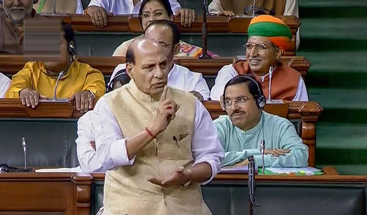 Singh dismissed the Congress’s allegation that the Bharatiya Janata Party (BJP) had played a role in destabilizing the State Government in Karnataka. (PTI Photo)