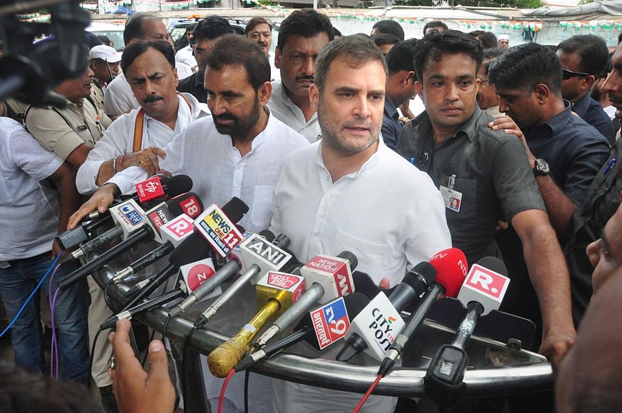 Rahul Gandhi on Wednesday crossed a "milestone" on Twitter by crossing ten million followers on the micro-blogging site. (PTI Photo)