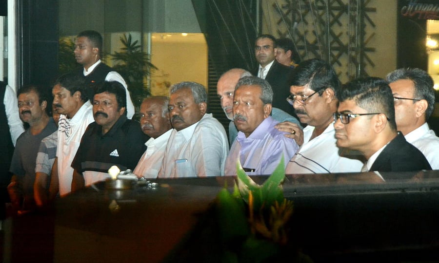 The MLAs have been staying in the Sofitel Hotel in Bandra-Kurla Complex.