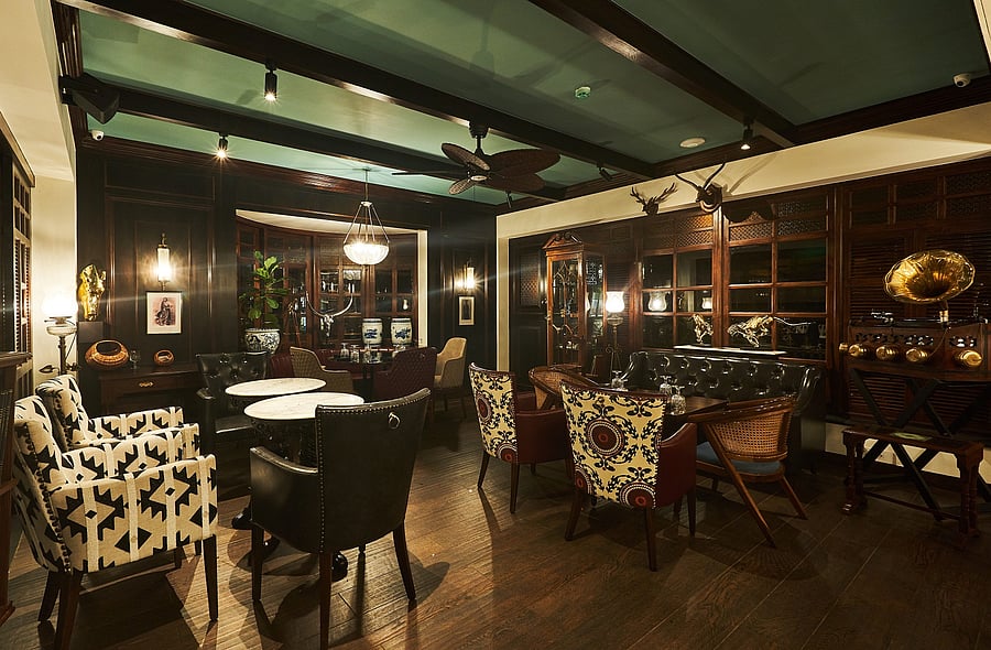 The ambience is intimate with a mix of minimalism and embellishment.