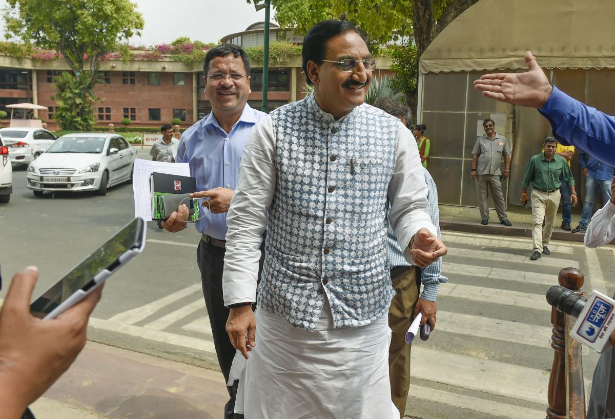 Union Minister for Human Resource Development Ramesh Pokhriyal ‘Nishank'. PTI photo