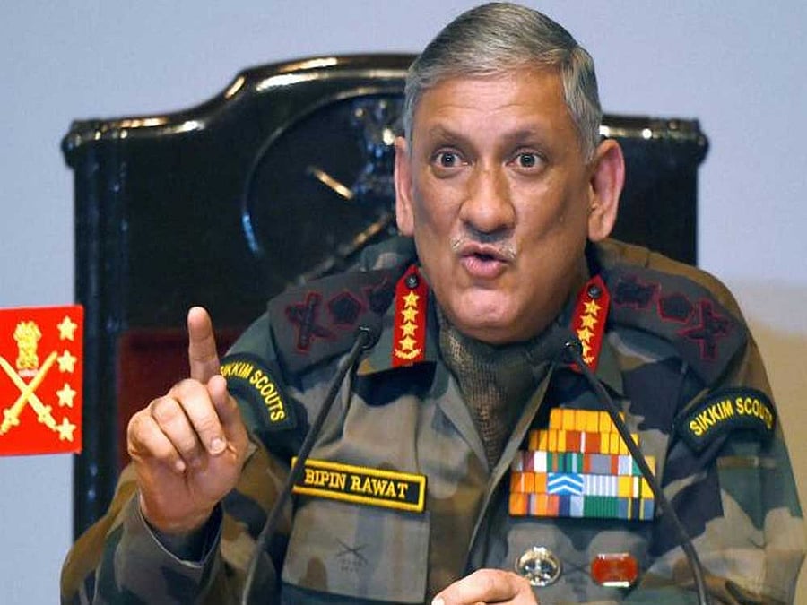 Army chief General Bipin Rawat. File photo
