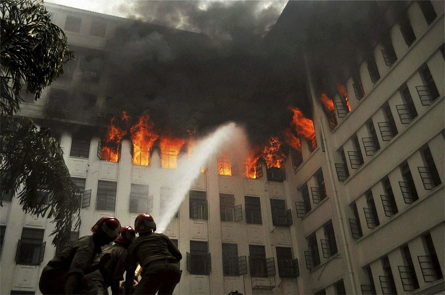 Maharashtra CM's office, 3 floors gutted