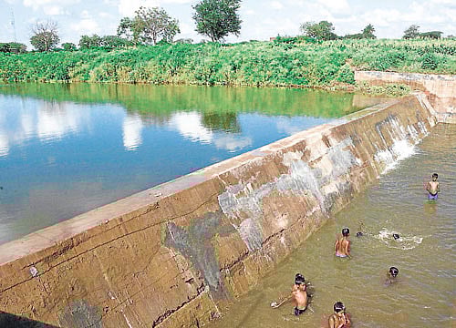 A watershed project in Sangli district in Maharashtra. B L Soni