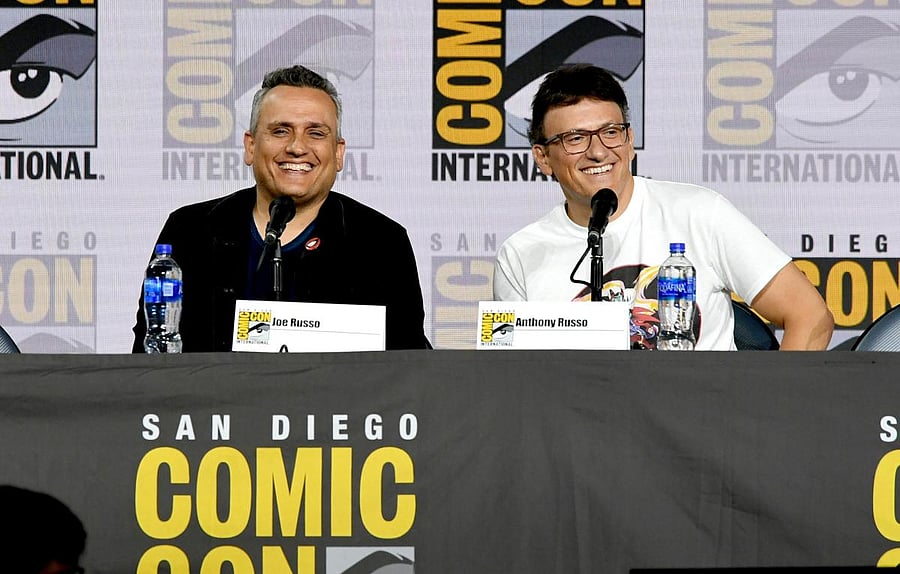 Joe Russo and Anthony Russo speak at the Writing "Avengers: Endgame" Panel during 2019 Comic-Con International at San Diego Convention Center on July 19, 2019 in San Diego, California. AFP