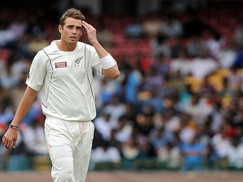 He then cut seamer Tim Southee towards deep point for his 15th boundary to complete the three-figure mark off 153 balls, the first Pakistani keeper-batsman to score three hundreds in a year. DH File photo