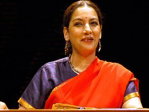 Shabana Azmi. file photo