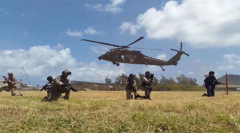 The training focuses on mutual defence operations. (Image: US Consulate)