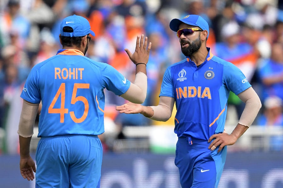 File picture of Rohit Sharma and Virat Kohli. Photo credit: AFP