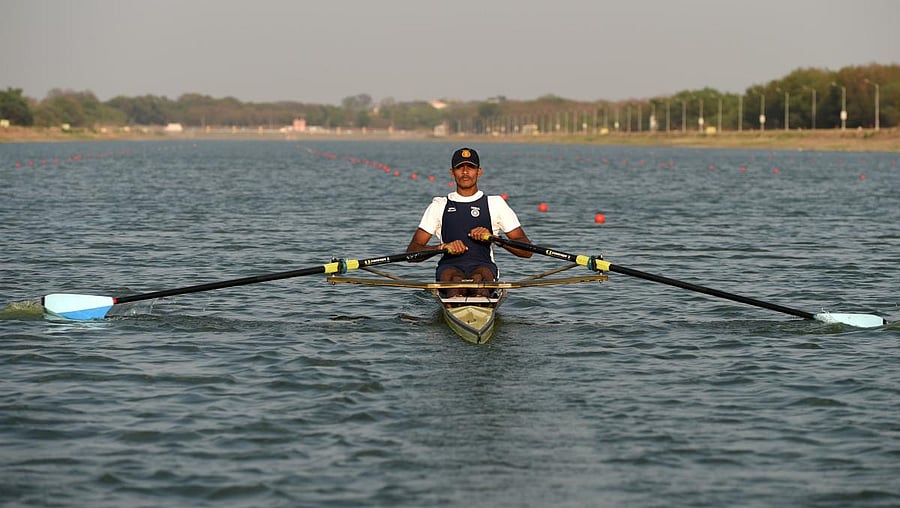 Indian rower Dattu Bhokanal (AFP Photo)