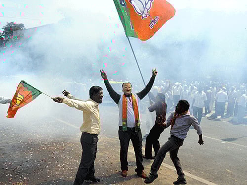 The BJP Sunday said it will form the government in Haryana, with early trends indicating it was winning in 50 of the 90 seats. DH file photo