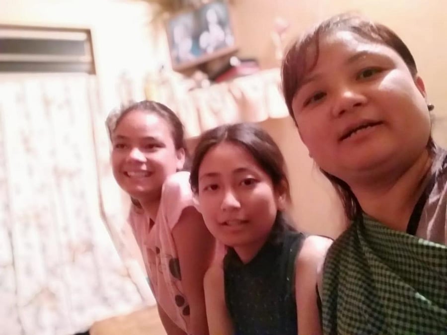 Selfie with daughter