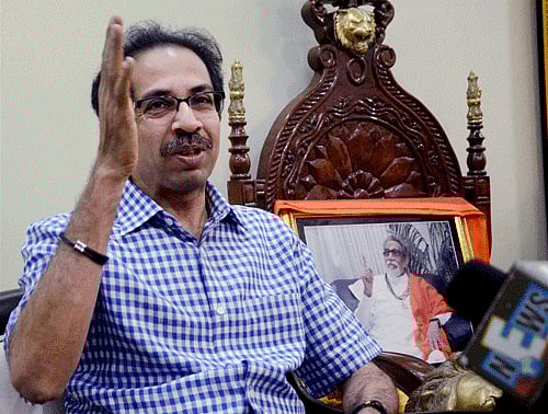 Sena president Uddhav Thackeray, who has not yet reacted to the break up of the alliance, will make his views known at a public rally in Mumbai tomorrow, party sources said. PTI file photo
