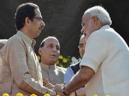Terming the Prime Minister Narendra Modi's visit here today as apolitical, Shiv Sena said party president Uddhav Thackeray was not scheduled to meet him in Mumbai. PTI File Photo