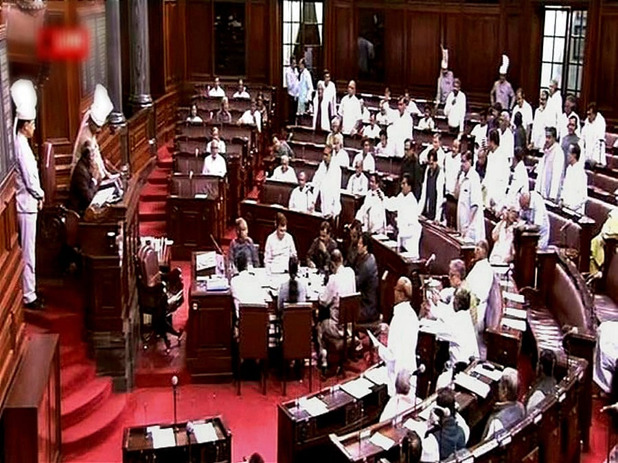 At present, the BJP has 78 seats and this could increase to 79 later this month as one each Rajya Sabha seat in Uttar Pradesh and Rajasthan would go to bypoll on August 24. (PTI File Photo)