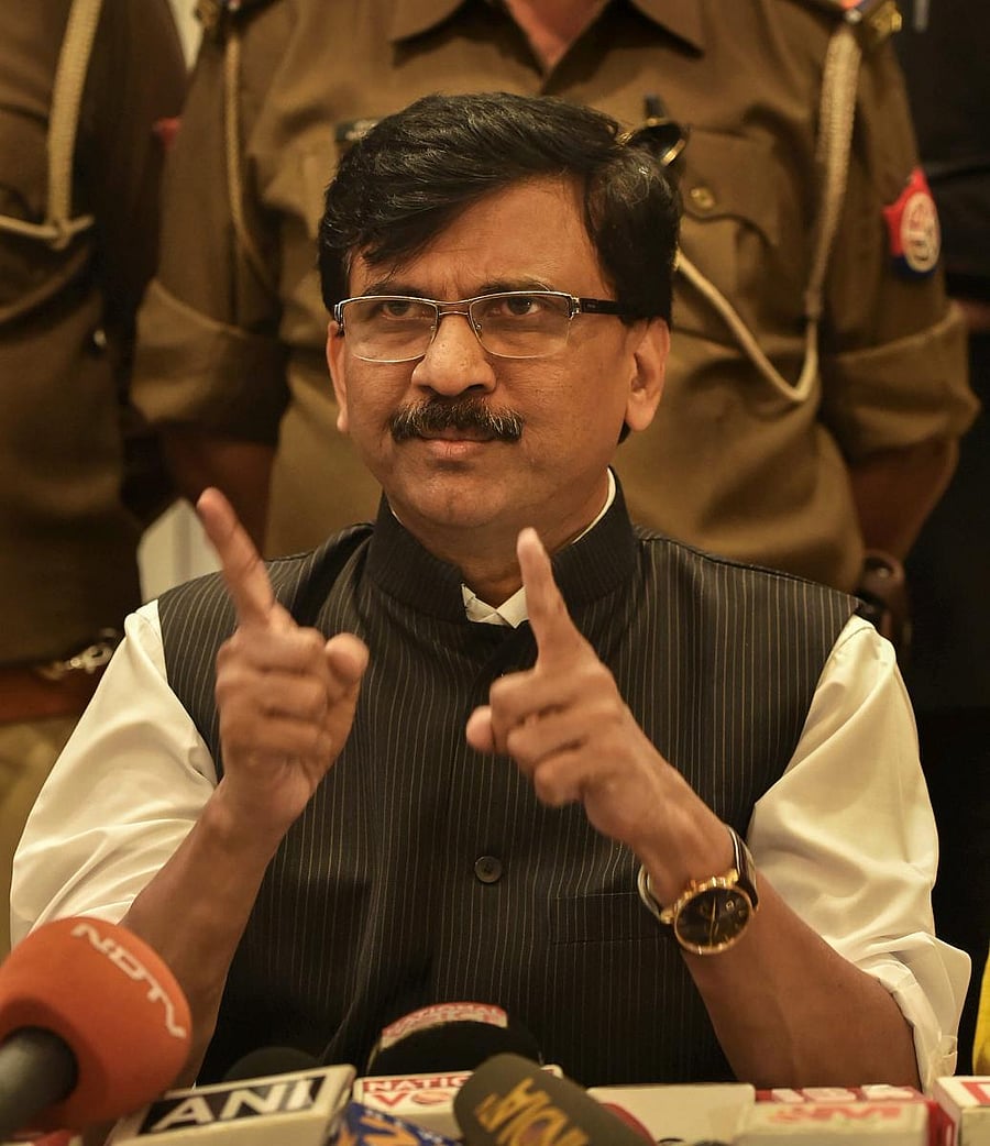 Shiv Sena's Rajya Sabha MP Sanjay Raut. PTI File Photo