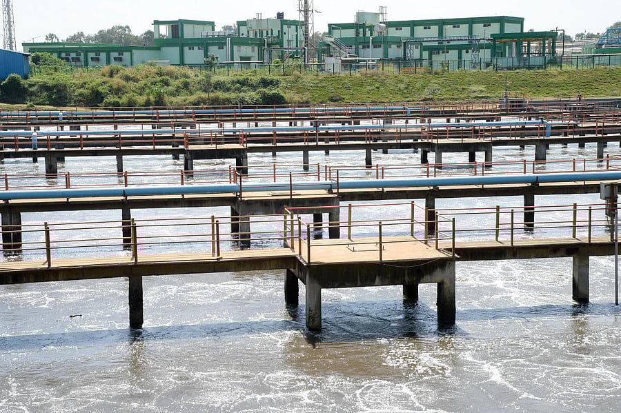 A sewage treatment in KC valley of Bengaluru. dh file photo