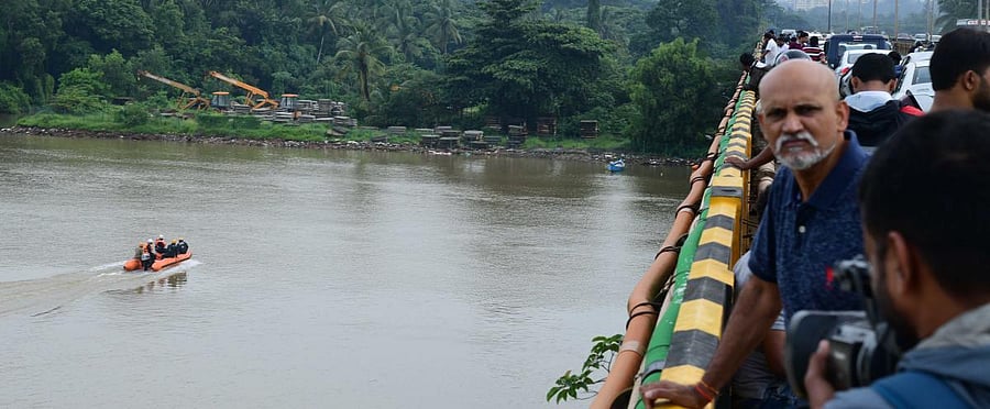 A file photograph of search operation launched to trace the body of Cafe Coffee Day founder V G Siddhartha.