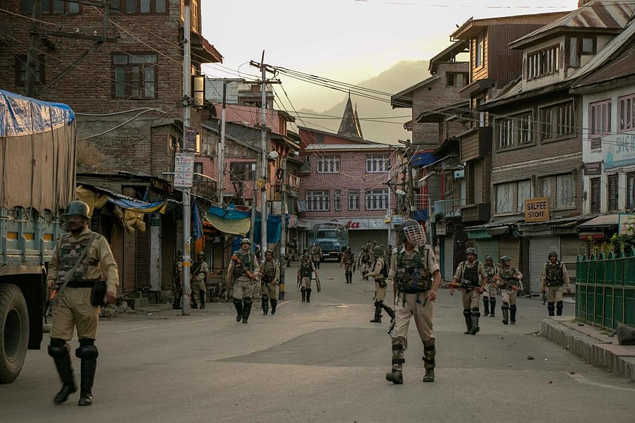 The BJP will celebrate "Jashn-e-Azadi" on the occasion of Independence Day on August 15 at every panchayat across Jammu and Kashmir, the state unit chief of the saffron party, Ravinder Raina. AFP Photo
