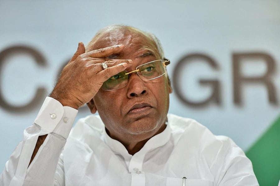 Senior Congress leader M Mallikarjun Kharge. 