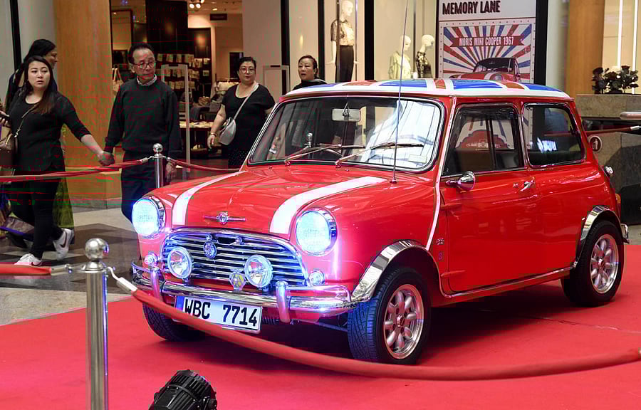 1967 Morris Mini Cooper owned by Subramanya Gupta. DH Photos B H Shivakumar