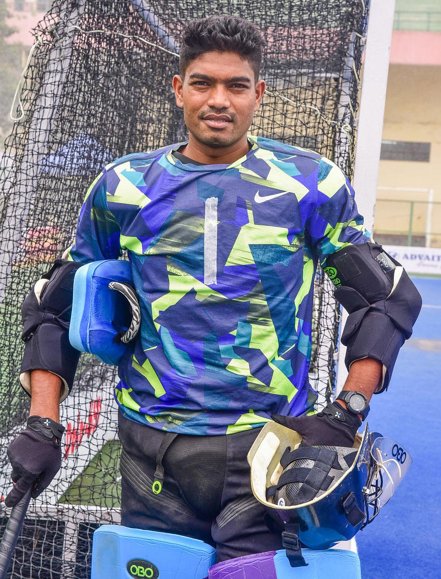Even while serving a doping ban, Army goalkeeper Akash Chikte kept himself fit by training, sometimes even at midnight. DH PHOTO/ SK DINESH 