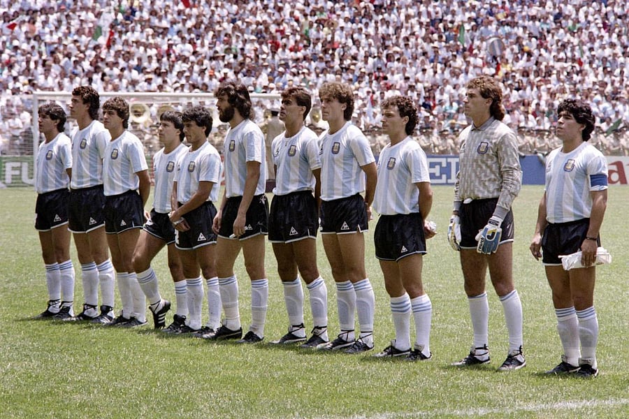 Jose Luis Brown, seventh from the left. (AFP file photo)