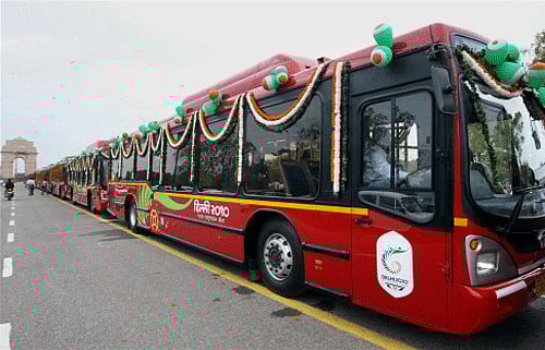 The members of the public will be seated to the right of the Red Fort in the public enclosure, next to around the same number of schoolchildren clad in colours of the tricolour. PTI photo