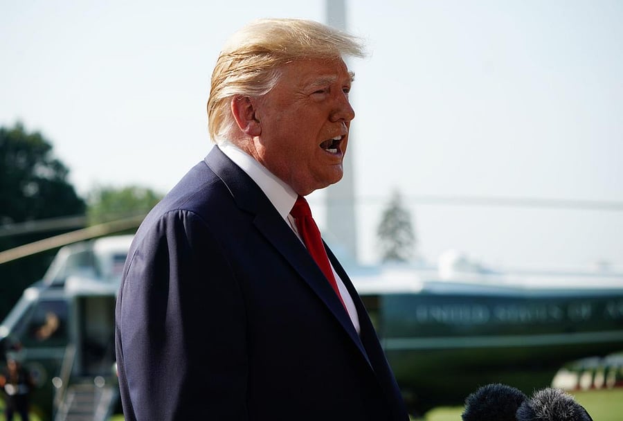 Trump is growing increasingly worried the economy won't look so good come Election Day. (AFP Photo)