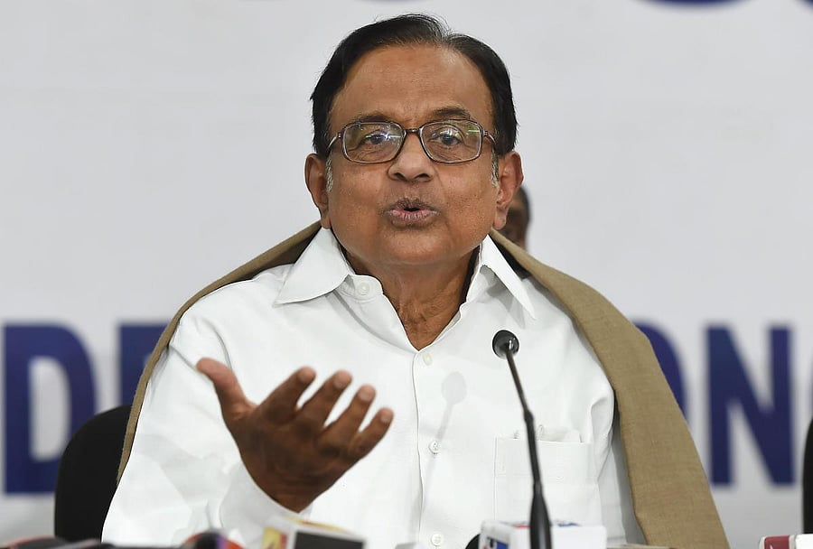 Former Union Finance Minister P Chidambaram. (PTI File Photo)