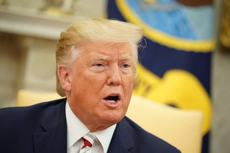 Trump's comments, which drew fierce rebuke from Jewish groups, came amid his ongoing dispute with Democratic Muslim congresswomen Ilhan Omar of Minnesota and Rashida Tlaib of Michigan, both of whom support a boycott of the Jewish state for its treatment of the Palestinians. (Reuters Photo)