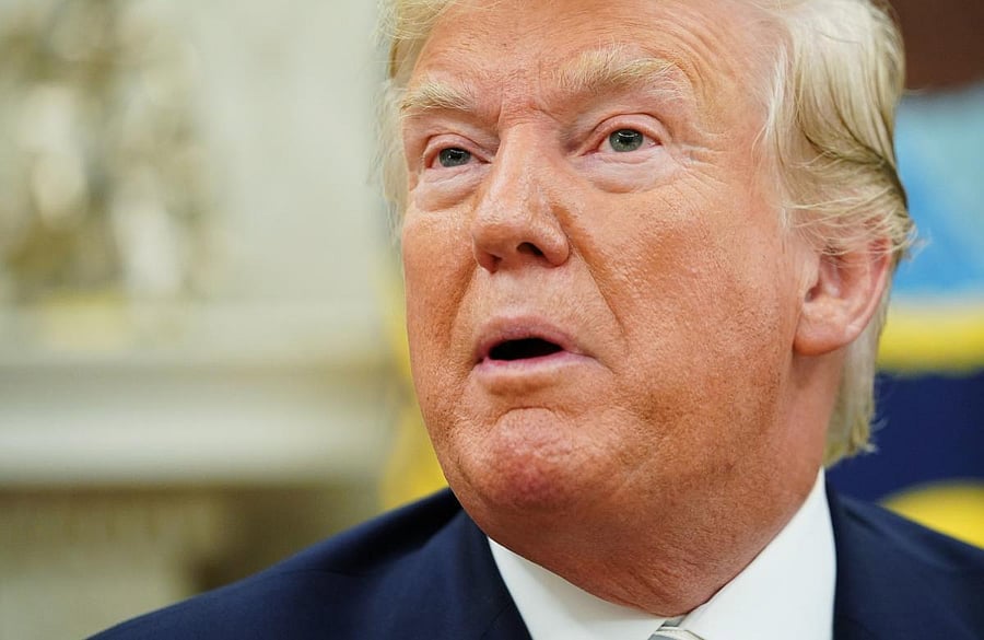 "I think the word recession is inappropriate," Trump told reporters in the White House. "We're very far from recession."