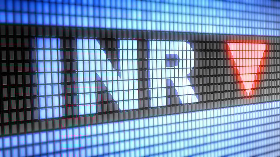 At the interbank foreign exchange, the rupee opened weak at 71.65 then fell to 71.72 against the US dollar, showing a decline of 17 paise over its previous closing.
