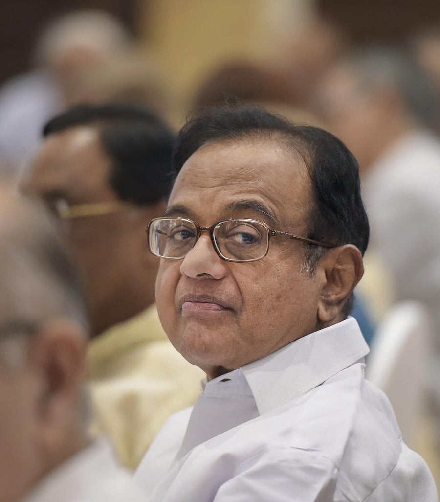 Former Union finance minister P Chidambaram. PTI File photo