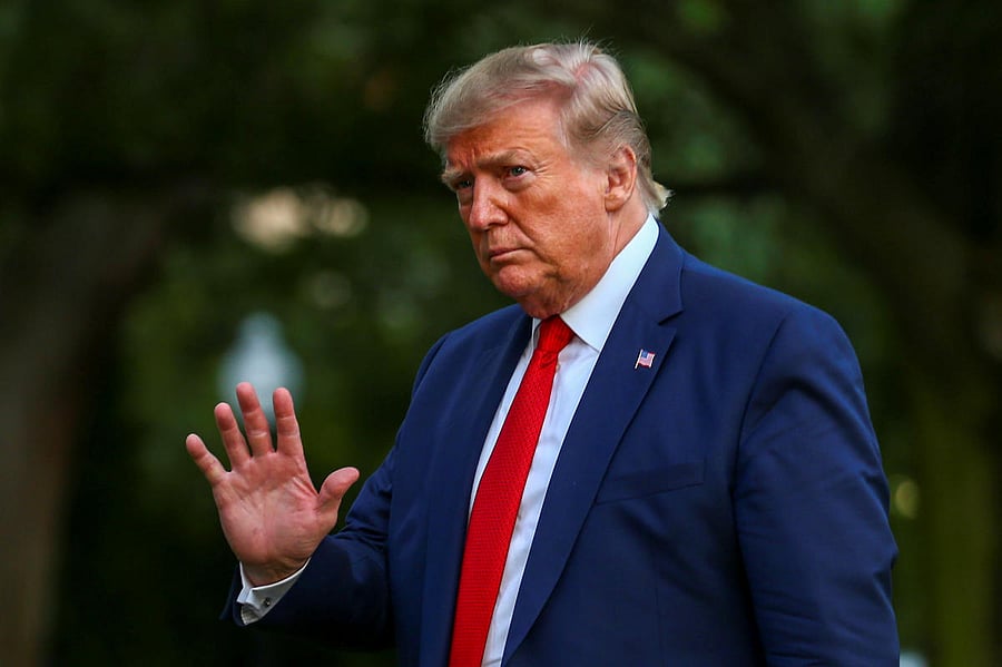 Trump, who has positioned himself as a staunch ally of Israel, made the remark on Tuesday night while criticizing Democratic politicians who support a boycott of the Jewish state. (Reuters Photo)