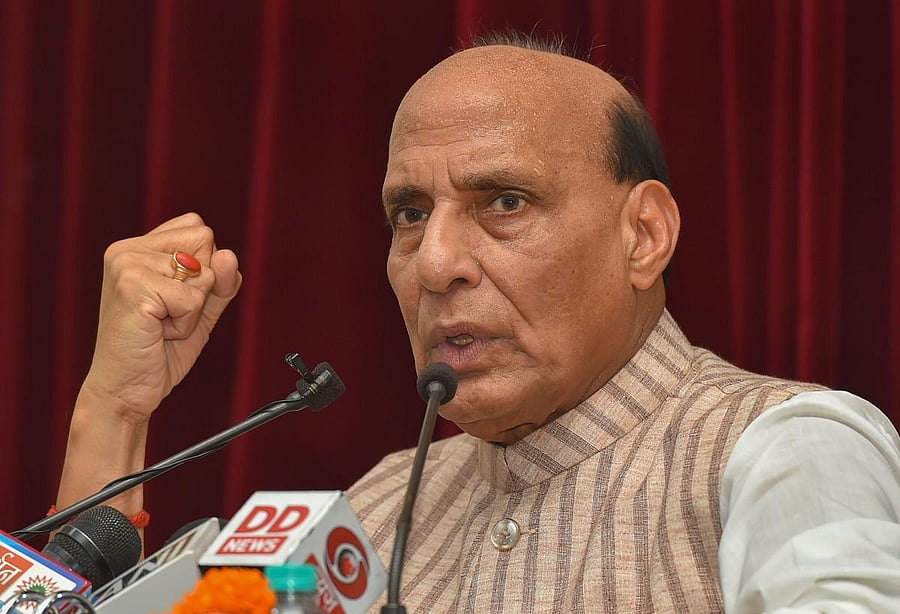 Defence Minister Rajnath Singh. PTI file photo