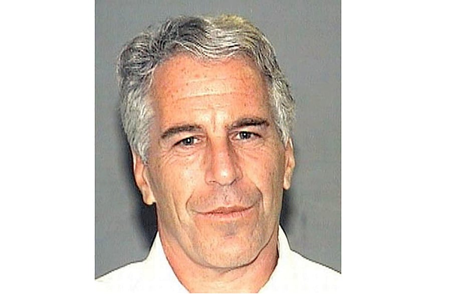 Epstein was sentenced in Florida after pleading guilty in 2008 to state charges of solicitation of prostitution from a minor. Photo by HO / Palm Beach County Sheriff's Department / AFP