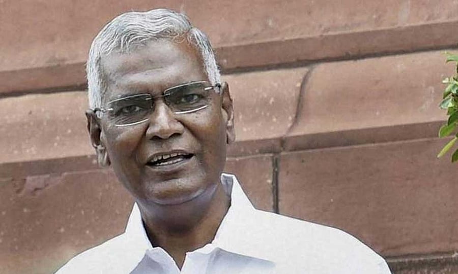  Communist Party of India general secretary D Raja. PTI file photo
