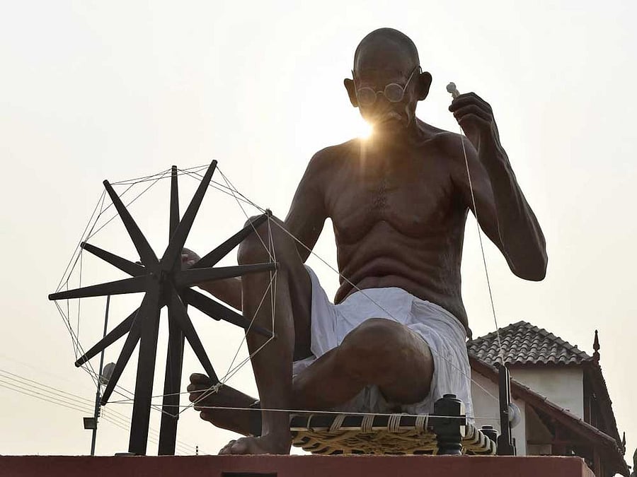 The Congress' week-long celebrations from October 2 to 9 come even as the Modi government is planning to launch a mass movement to shun the use of single-use plastic and step up the clean India campaign.