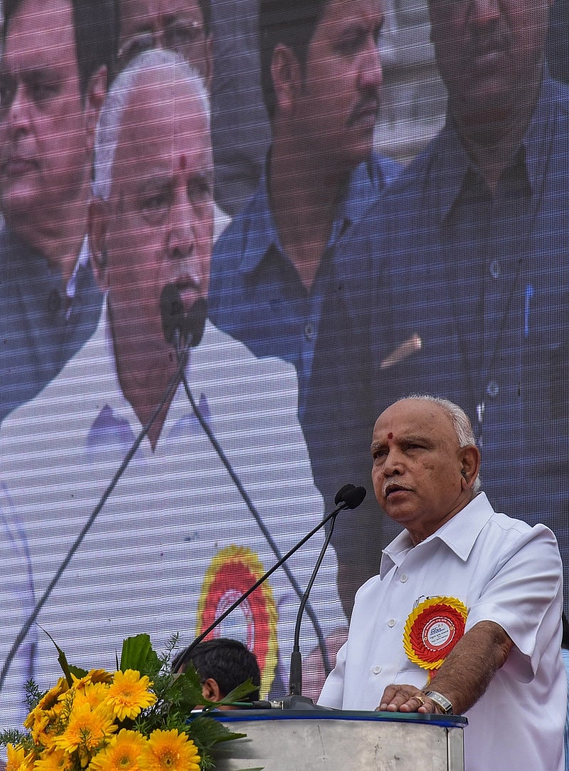 Karnataka Chief Minister B SYediyurappa.