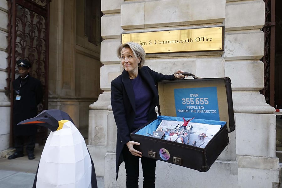 File AFP picture of Gillian Anderson.