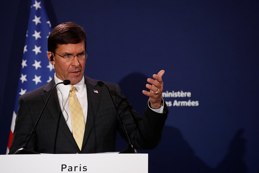 U.S. Defense Secretary Mark Esper. (Reuters Photo)