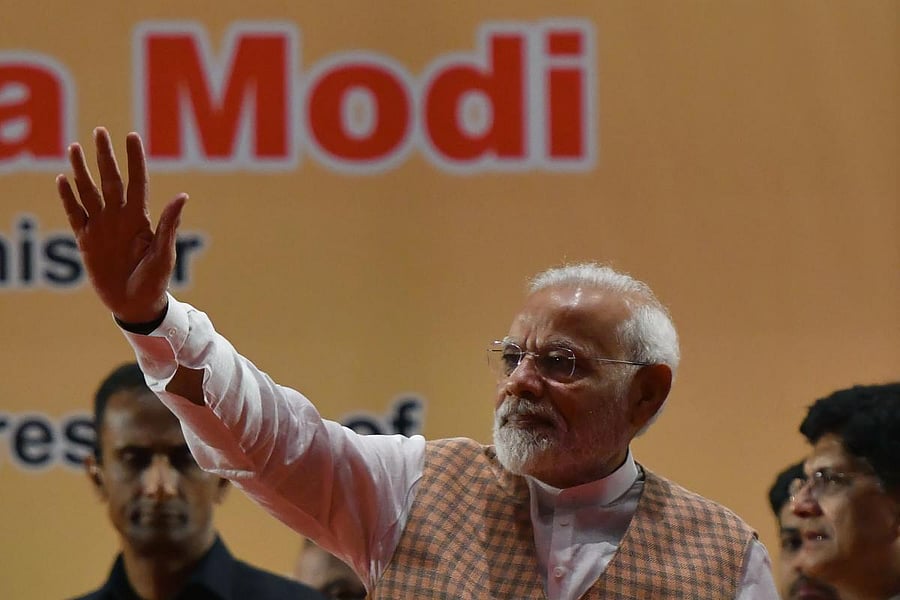 Modi also inaugurated the 10,000-acre Aurangabad Industrial City (AURIC). AFP photo